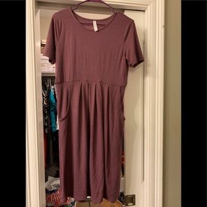 Plum casual dress